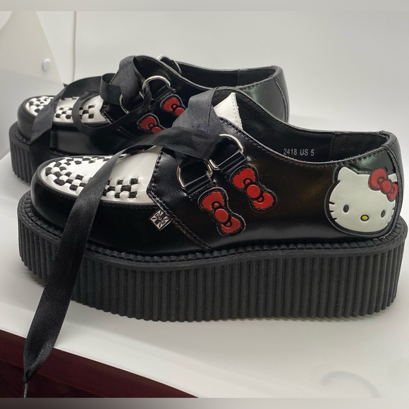 T.U.K. Hello Kitty limited edition mondo creepers size Us5 EU36 NWB - Picture 2 of 13